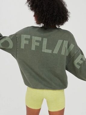 Offline by Aerie Olive Green Sweatshirt